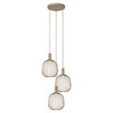 Lucide ESTEREL - Hanglamp - 3xGU10 (MR11) - Taupe - Essential Lucide ESTEREL - Hanglamp - 3xGU10 (MR11) - Taupe - Essential