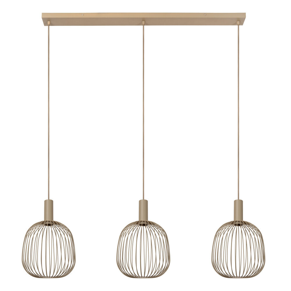 Lucide ESTEREL - Hanglamp - 3xGU10 (MR11) - Taupe - Essential