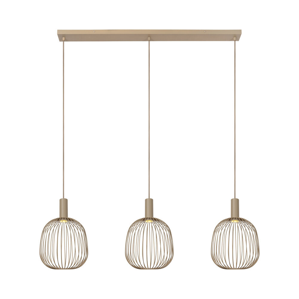 Lucide ESTEREL - Hanglamp - 3xGU10 (MR11) - Taupe - Essential Lucide ESTEREL - Hanglamp - 3xGU10 (MR11) - Taupe - Essential
