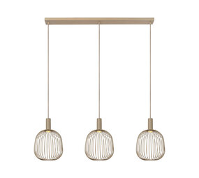 Lucide ESTEREL - Hanglamp - 3xGU10 (MR11) - Taupe - Essential