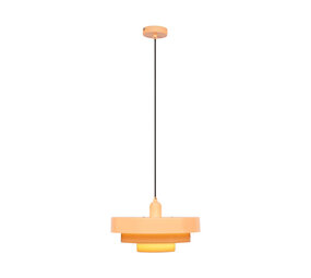 Lucide RUNA - Hanglamp - Ø 35 cm - 1xE27 - Roze - Essential