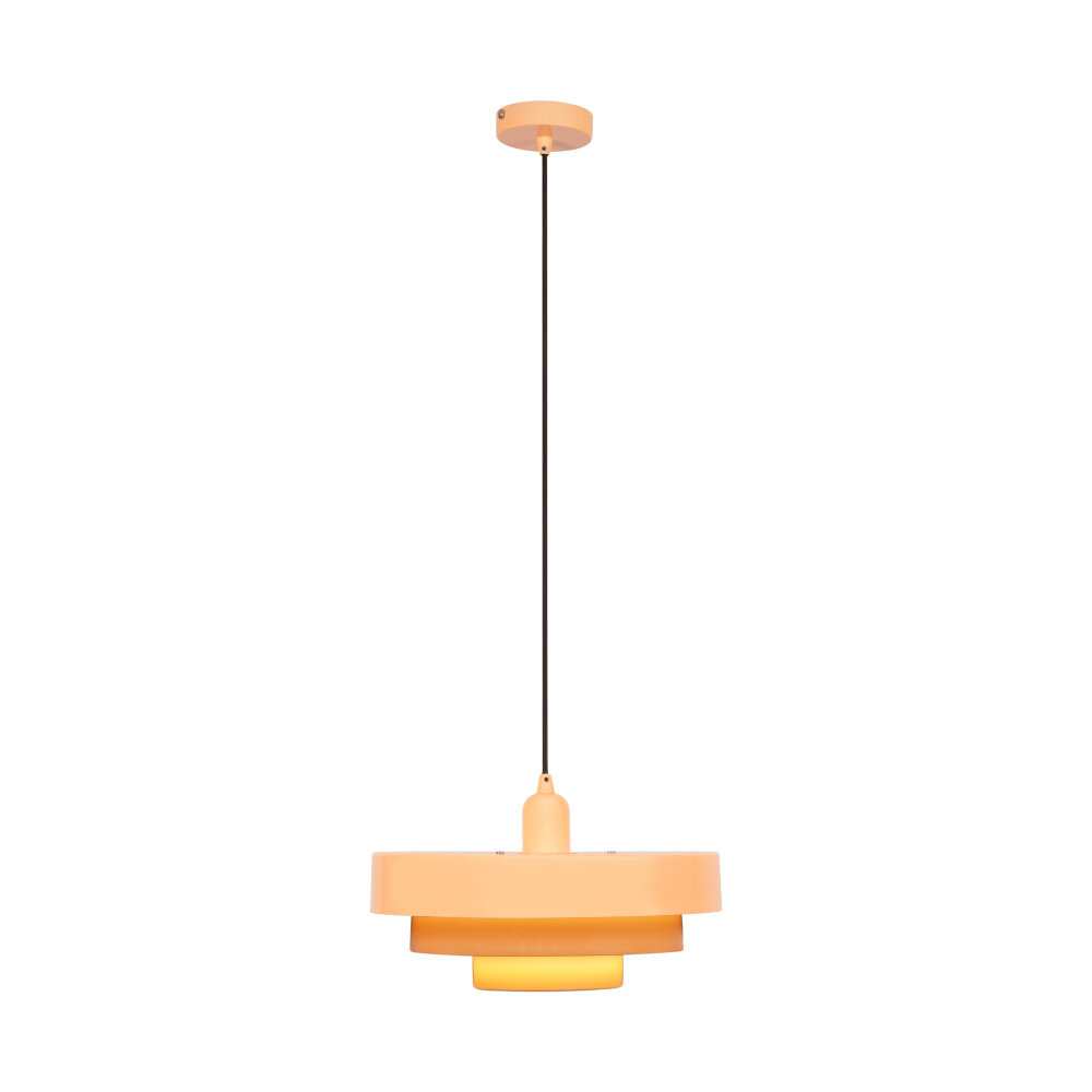 Lucide RUNA - Hanglamp - Ø 35 cm - 1xE27 - Roze - Essential
