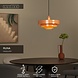 Lucide RUNA - Hanglamp - Ø 35 cm - 1xE27 - Roze - Essential