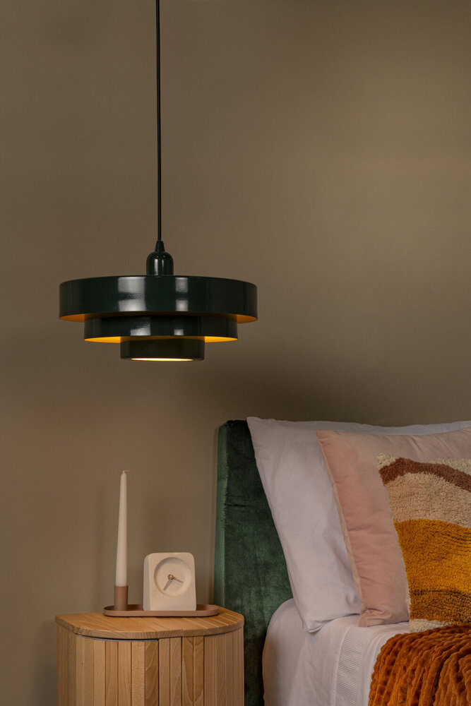 Lucide RUNA - Hanglamp - Ø 35 cm - 1xE27 - Groen - Essential Lucide RUNA - Hanglamp - Ø 35 cm - 1xE27 - Groen - Essential