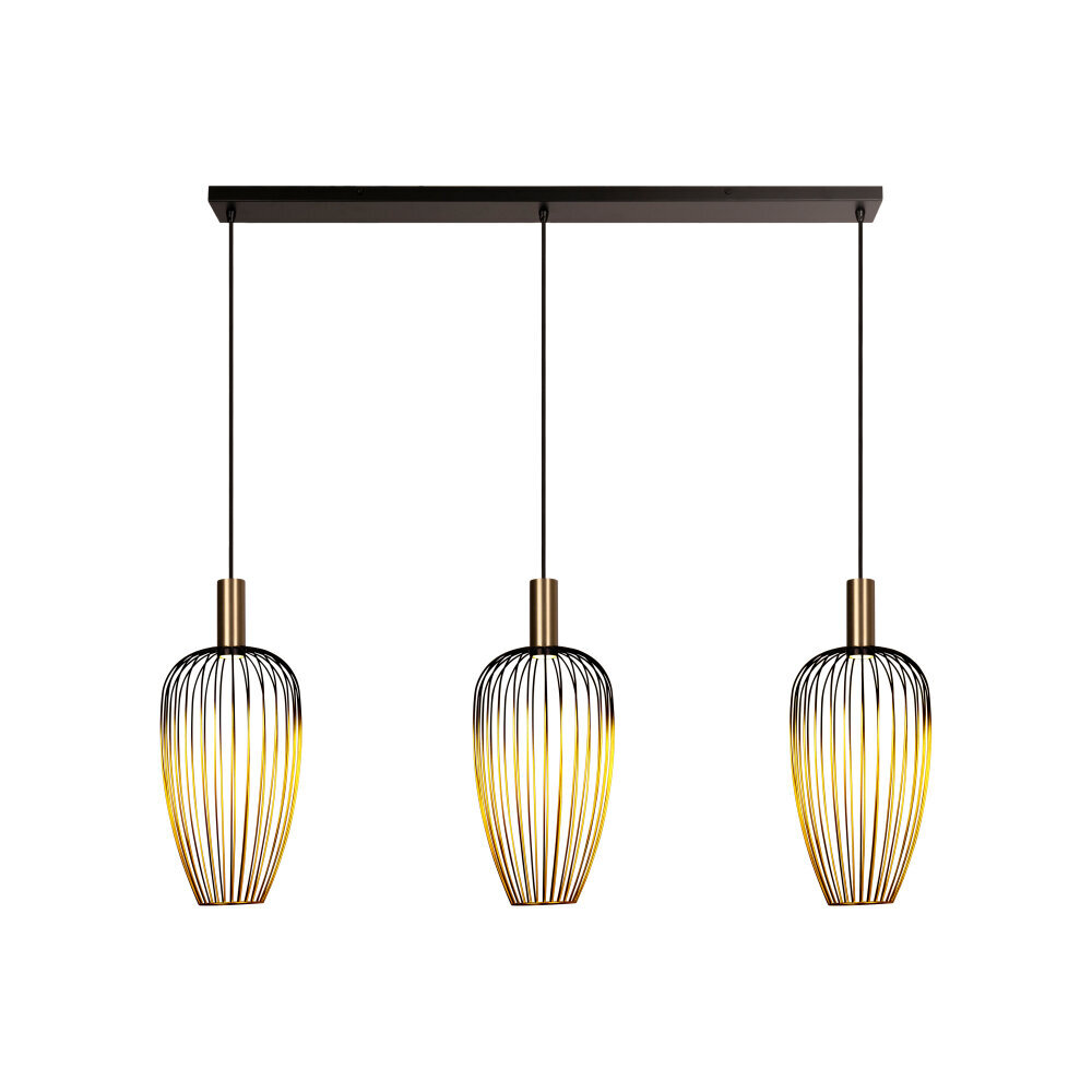 Lucide AURELIE - Hanglamp - 3xGU10 (MR11) - Goud - Vibes Lucide AURELIE - Hanglamp - 3xGU10 (MR11) - Goud - Vibes