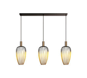 Lucide AURELIE - Hanglamp - 3xGU10 (MR11) - Goud - Vibes