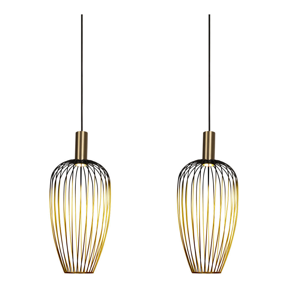 Lucide AURELIE - Hanglamp - 3xGU10 (MR11) - Goud - Vibes Lucide AURELIE - Hanglamp - 3xGU10 (MR11) - Goud - Vibes