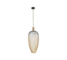 Lucide AURELIE - Hanglamp - Ø 30 cm - 1xGU10 (MR11) - Goud - Vibes Lucide AURELIE - Hanglamp - Ø 30 cm - 1xGU10 (MR11) - Goud - Vibes