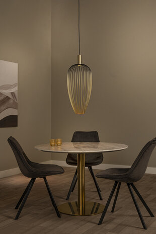 Lucide AURELIE - Hanglamp - Ø 30 cm - 1xGU10 (MR11) - Goud - Vibes