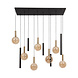 Lucide JOSIANE - Hanglamp - 7xG9 - Zwart - Vibes