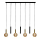 Lucide JOSIANE - Hanglamp - 4xG9 - Zwart - Vibes Lucide JOSIANE - Hanglamp - 4xG9 - Zwart - Vibes