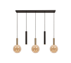 Lucide JOSIANE - Hanglamp - 3xG9 - Zwart - Vibes Lucide JOSIANE - Hanglamp - 3xG9 - Zwart - Vibes