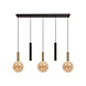 Lucide JOSIANE - Hanglamp - 3xG9 - Zwart - Vibes Lucide JOSIANE - Hanglamp - 3xG9 - Zwart - Vibes