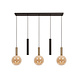 Lucide JOSIANE - Hanglamp - 3xG9 - Zwart - Vibes Lucide JOSIANE - Hanglamp - 3xG9 - Zwart - Vibes