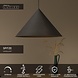 Lucide SPITZE - Hanglamp - Ø 60 cm - 1xE27 - Grijs - Vibes Lucide SPITZE - Hanglamp - Ø 60 cm - 1xE27 - Grijs - Vibes