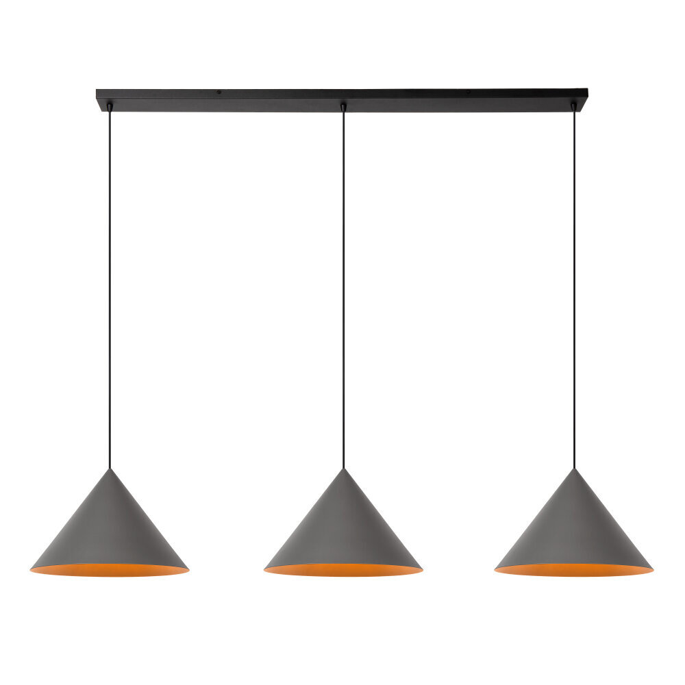 Lucide SPITZE - Hanglamp - 3xE27 - Grijs - Vibes Lucide SPITZE - Hanglamp - 3xE27 - Grijs - Vibes