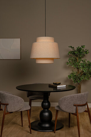 Lucide TRIBUTE - Hanglamp - Ø 60 cm - 1xE27 - Beige
