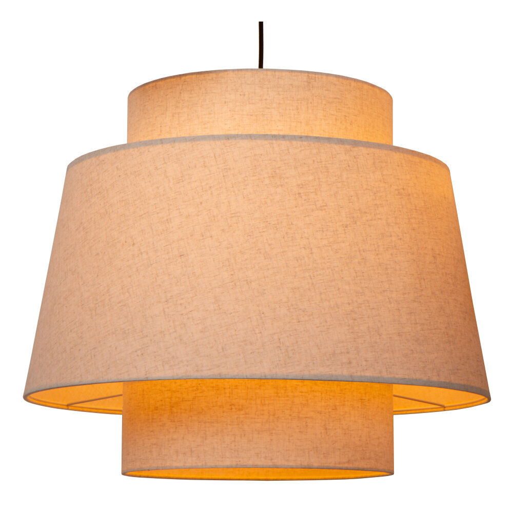 Lucide TRIBUTE - Hanglamp - Ø 76 cm - 3xE27 - Geschikt voor vide en hoge plafonds - Beige