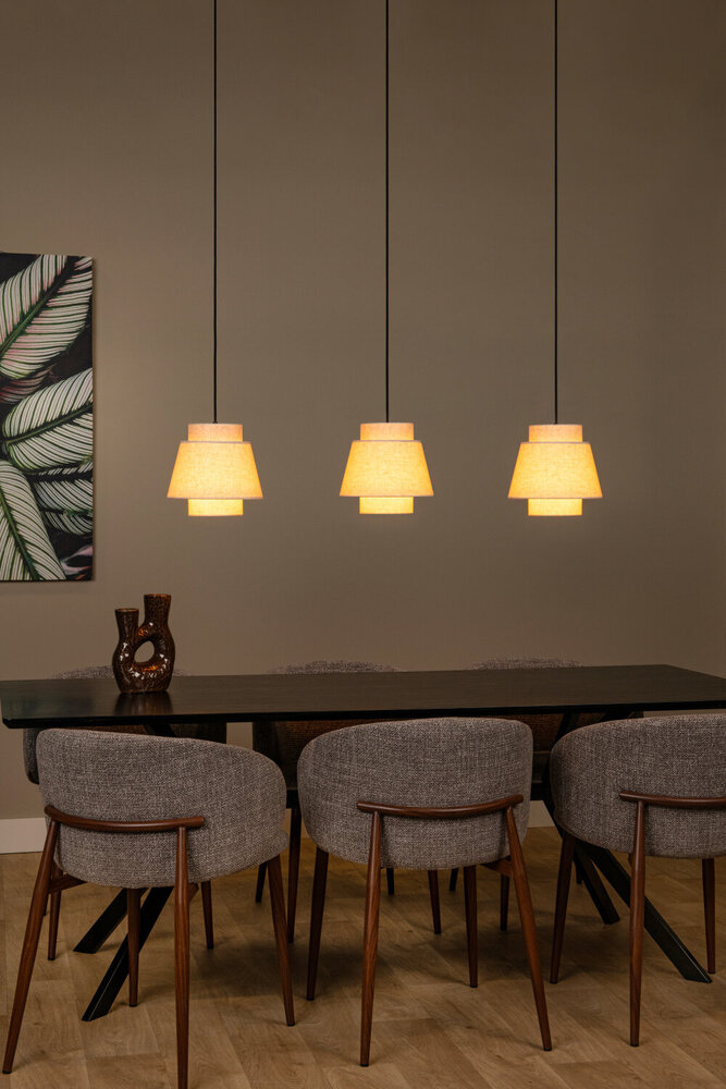 Lucide TRIBUTE - Hanglamp - 3xE27 - Beige