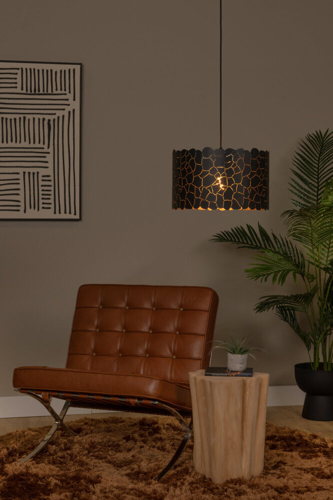 Lucide ALMELO - Hanglamp - Ø 40 cm - 1xE27 - Zwart Lucide ALMELO - Hanglamp - Ø 40 cm - 1xE27 - Zwart
