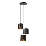 Lucide ALMELO - Hanglamp - 3xE27 - Zwart Lucide ALMELO - Hanglamp - 3xE27 - Zwart