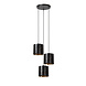 Lucide ALMELO - Hanglamp - 3xE27 - Zwart