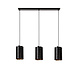Lucide ALMELO - Hanglamp - 3xE27 - Zwart