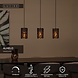 Lucide ALMELO - Hanglamp - 3xE27 - Zwart