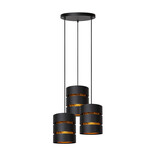 Lucide ROSAS - Hanglamp - Ø 43 cm - 3xE27 - Zwart Lucide ROSAS - Hanglamp - Ø 43 cm - 3xE27 - Zwart