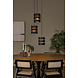 Lucide ROSAS - Hanglamp - Ø 43 cm - 3xE27 - Zwart