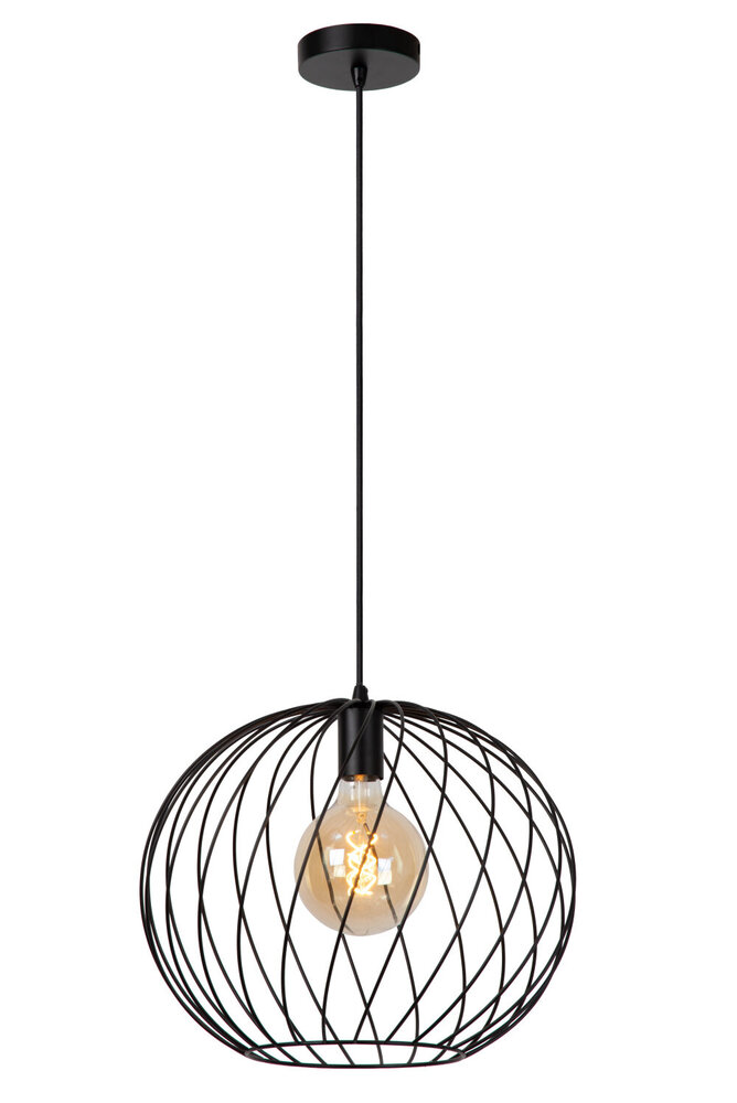 Lucide DANZA - Hanglamp - Ø 40 cm - 1xE27 - Zwart Lucide DANZA - Hanglamp - Ø 40 cm - 1xE27 - Zwart
