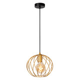 Lucide DANZA - Hanglamp - Ø 25 cm - 1xE27 - Mat Goud / Messing