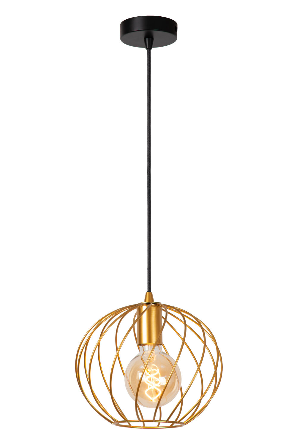 Lucide Hanglamp Danza Messing ⌀25cm E27