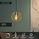 Lucide DANZA - Hanglamp - Ø 25 cm - 1xE27 - Mat Goud / Messing