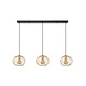 Lucide DANZA - Hanglamp - 3xE27 - Mat Goud / Messing