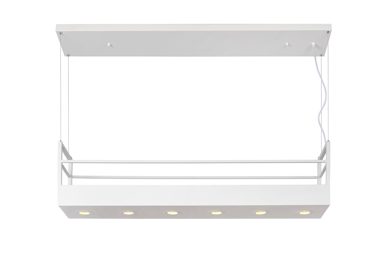 Lucide MIRAVELLE - Hanglamp - 6xGU10 (MR16) - Wit Lucide MIRAVELLE - Hanglamp - 6xGU10 (MR16) - Wit
