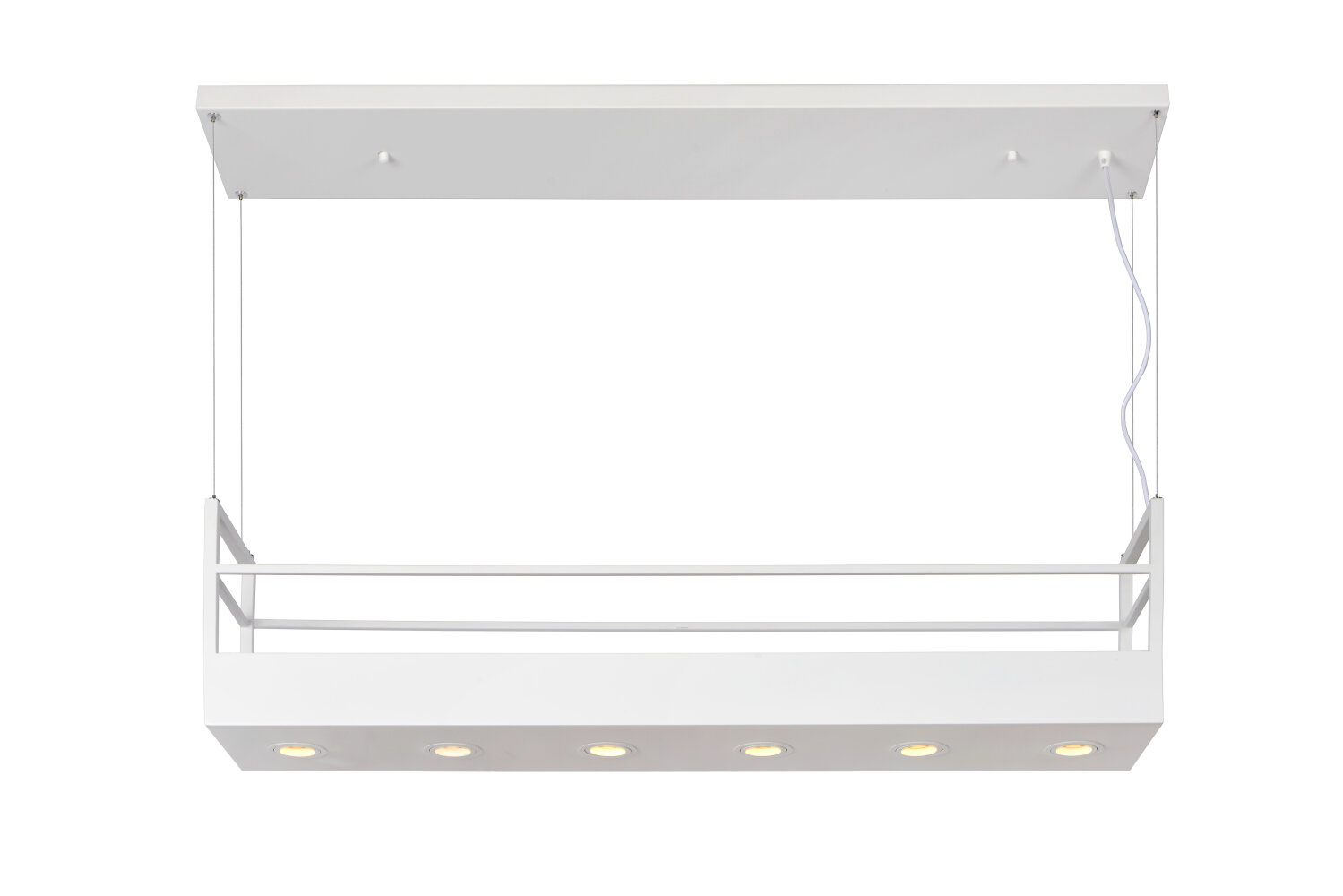 Lucide hanglamp Miravelle wit 6xGU10