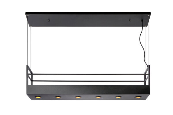 Lucide MIRAVELLE - Hanglamp - 6xGU10 (MR16) - Zwart Lucide MIRAVELLE - Hanglamp - 6xGU10 (MR16) - Zwart