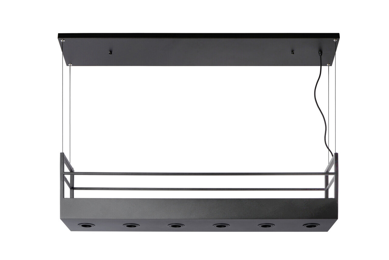 Lucide MIRAVELLE - Hanglamp - 6xGU10 (MR16) - Zwart Lucide MIRAVELLE - Hanglamp - 6xGU10 (MR16) - Zwart