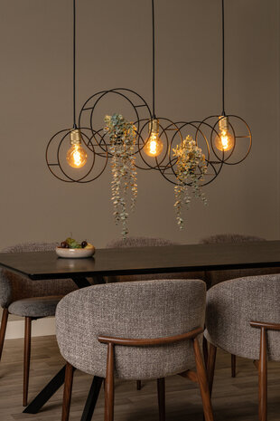 Lucide CIRCLE - Hanglamp - 3xE27 - Zwart