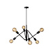 Lucide LESTER - Hanglamp - 6xE27 - Zwart