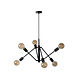 Lucide LESTER - Hanglamp - 6xE27 - Zwart