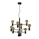 Lucide LEANNE - Hanglamp - Ø 65 cm - 10xE27 - Zwart Lucide LEANNE - Hanglamp - Ø 65 cm - 10xE27 - Zwart