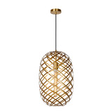 Lucide WOLFRAM - Hanglamp - Ø 32 cm - 1xE27 - Mat Goud / Messing