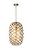 WOLFRAM - Hanglamp - Ø 32 cm - 1xE27 - Mat Goud / Messing