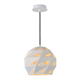 Lucide MALUNGA - Hanglamp - Ø 25 cm - 1xE27 - Wit Lucide MALUNGA - Hanglamp - Ø 25 cm - 1xE27 - Wit