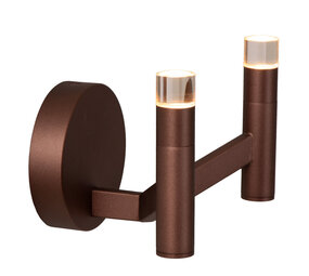 Lucide WELLINGTON - Wandlamp - LED Dimb. - G9 - 2x3W 2700K - Koffie - Vibes Lucide WELLINGTON - Wandlamp - LED Dimb. - G9 - 2x3W 2700K - Koffie - Vibes