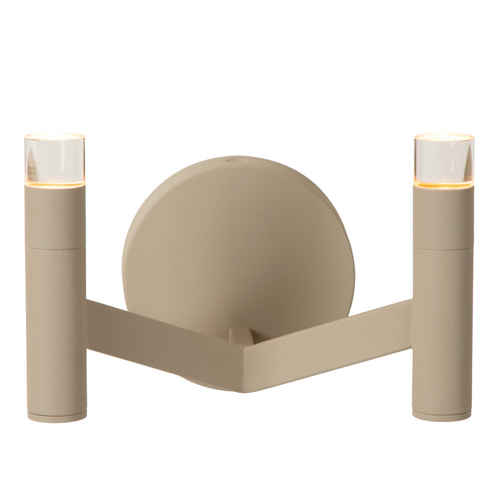 Lucide WELLINGTON - Wandlamp - LED Dimb. - G9 - 2x3W 2700K - Taupe - Vibes Lucide WELLINGTON - Wandlamp - LED Dimb. - G9 - 2x3W 2700K - Taupe - Vibes