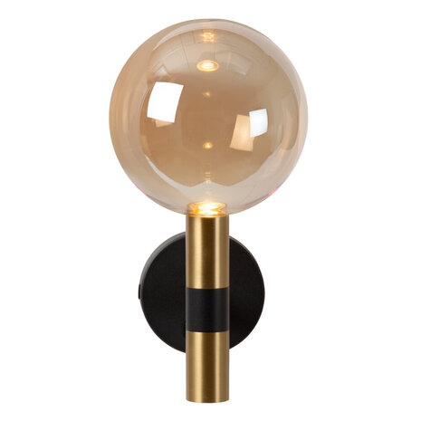 Lucide JOSIANE - Wandlamp - Ø 18 cm - 1xG9 - Met USB oplaadpunt - Zwart - Vibes