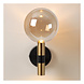 Lucide JOSIANE - Wandlamp - Ø 18 cm - 1xG9 - Met USB oplaadpunt - Zwart - Vibes